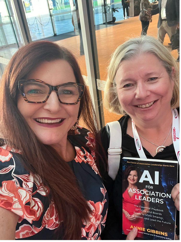 Annie Gibbins with AI for Association Leaders book