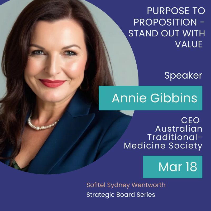 Annie Gibbins keynote at Strategic Board Series, Sofitel Sydney Wentworth