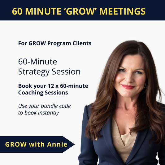 Grow Program - 12x 60-Minute 1:1 Coaching Session Bundle